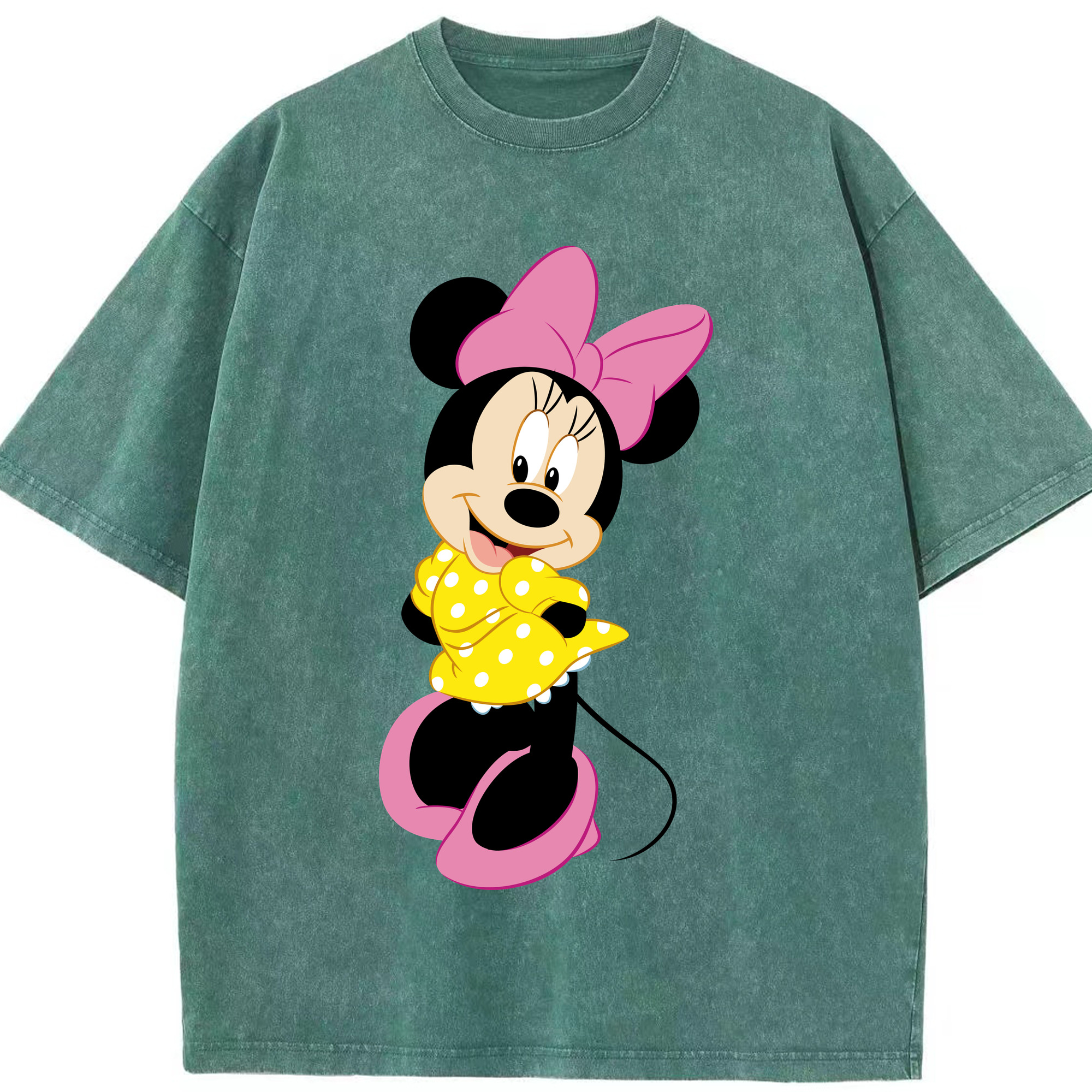 （画像用） ミッキーマウス Mickey Mouse 綿100% ヴィンテージ風 半袖Tシャツ（フロントプリント）
